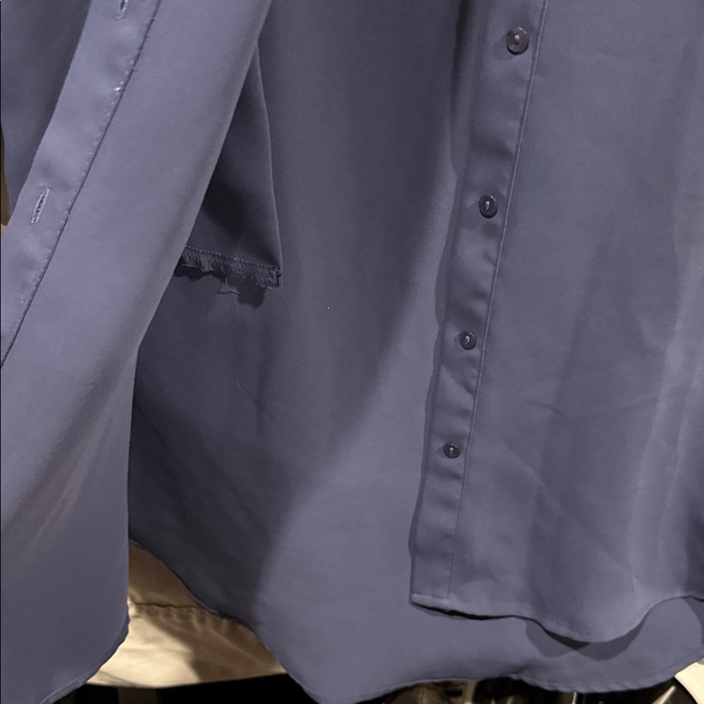 Chic Long Sleeve Blue Dress - Picture 5 of 15